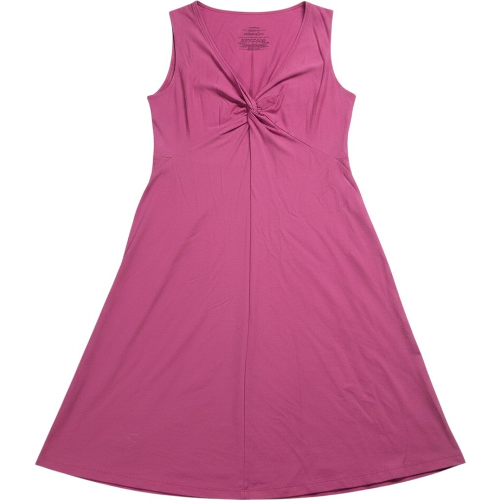 Patagonia Kamala Twist Neck Dress Pink Sleeveless A-Line Knit SP13 Large